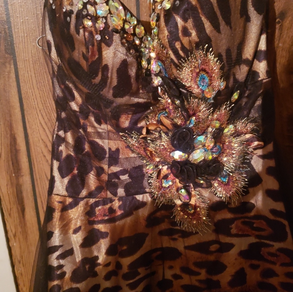 Leapord print evening/prom dress